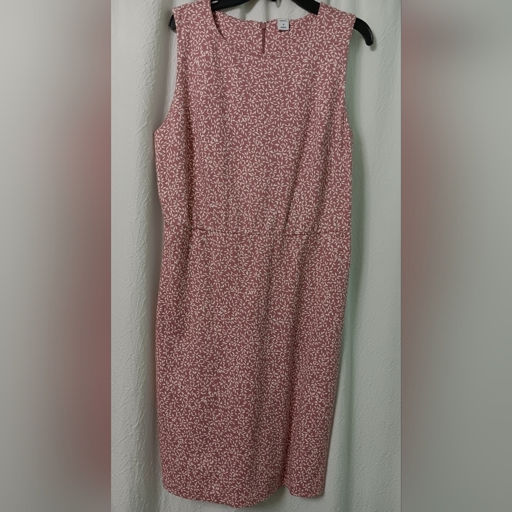 Old Navy Sleeveless Sheath Dress Womens Pink Floral Stretch Size M